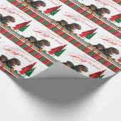 Rottie WeihnachtsPackpapier Geschenkpapier (Ecke)