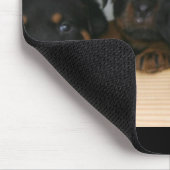 rottie Welpen Mousepad (Ecke)