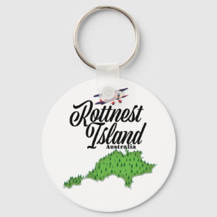 Rottnest-Insel Australien Karte Schlüsselanhänger