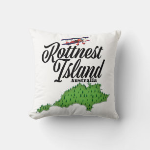 Rottnest Island Australia Karte Kissen
