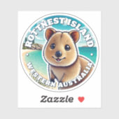 Rottnest Island, Western Australien Quokka Sticker (Blatt)