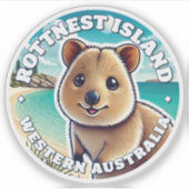 Rottnest Island, Western Australien Quokka Sticker (Vorderseite)
