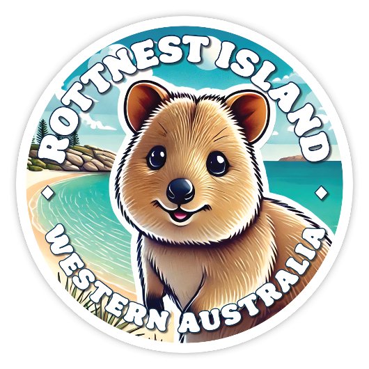 Rottnest Island, Western Australien Quokka Sticker