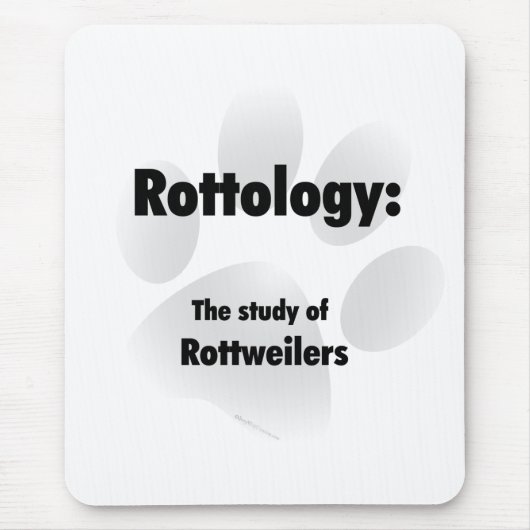 Rottology; Study of Rottweilers, Rottweiler, Rott Mousepad (Vorne)