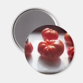 RotTomatenmagnet Magnet (Vorderseite/Rückseite)