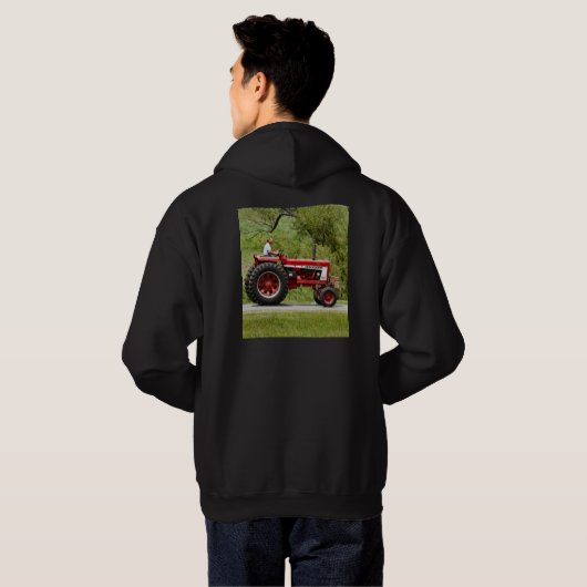 Rottraktor Hoodie (Schwarz voll)