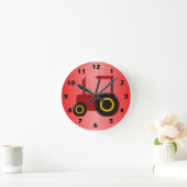 Rottraktor Runde Wanduhr (Zuhause)