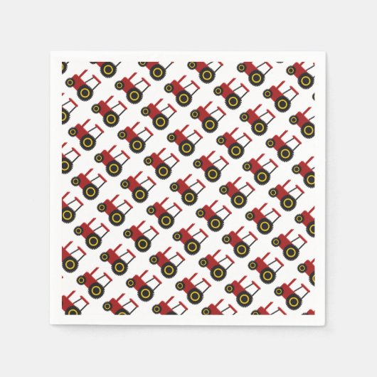 Rottraktor Serviette (Vorderseite)