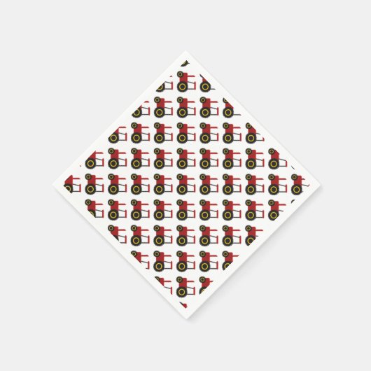 Rottraktor Serviette (Ecke)