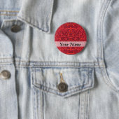 Rottribal-Damastmuster Button (Beispiel)