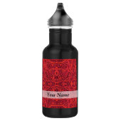 Rottribal-Damastmuster Edelstahlflasche (Rechts)