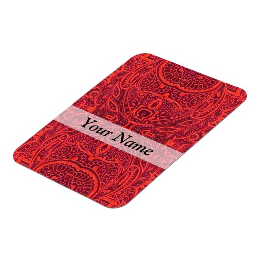 Rottribal-Damastmuster Magnet (Linke Seite)