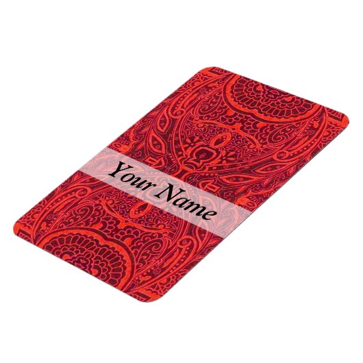 Rottribal-Damastmuster Magnet (Linke Seite)