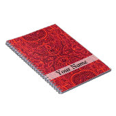 Rottribal-Damastmuster Notizblock (Rechte Seite)