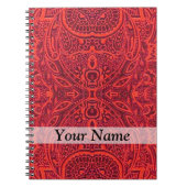 Rottribal-Damastmuster Notizblock (Vorderseite)
