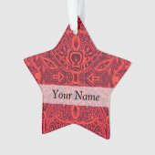 Rottribal-Damastmuster Ornament (Vorderseite)