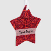 Rottribal-Damastmuster Ornament (Vorderseite)