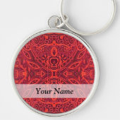 Rottribal-Damastmuster Schlüsselanhänger (Vorne)