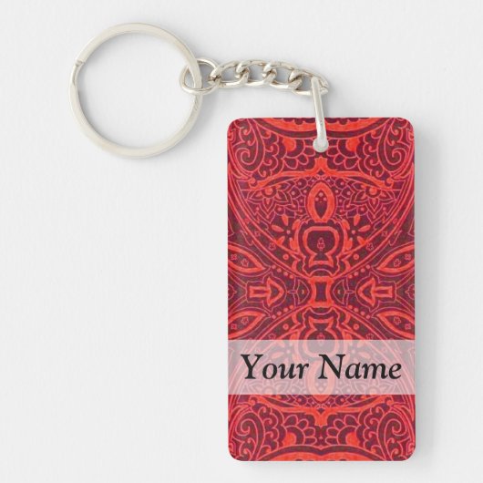 Rottribal-Damastmuster Schlüsselanhänger (Vorderseite)
