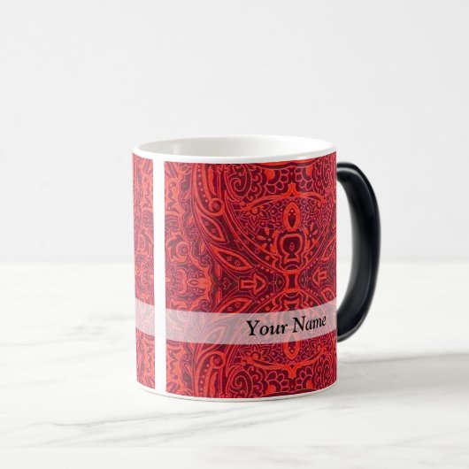 Rottribal-Damastmuster Verwandlungstasse (VorderseiteRechts)