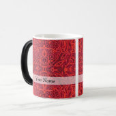 Rottribal-Damastmuster Verwandlungstasse (Vorderseite Links)