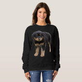 Rottsky Welpe Brave Hund Liebhaber von Rottweiler Sweatshirt (Vorne ganz)