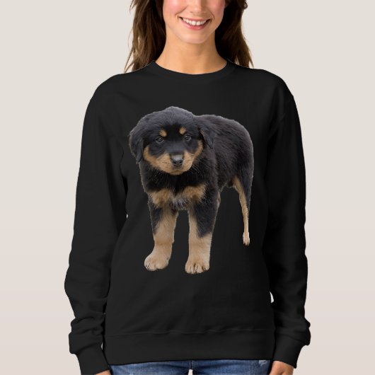 Rottsky Welpe Brave Hund Liebhaber von Rottweiler Sweatshirt (Vorderseite)