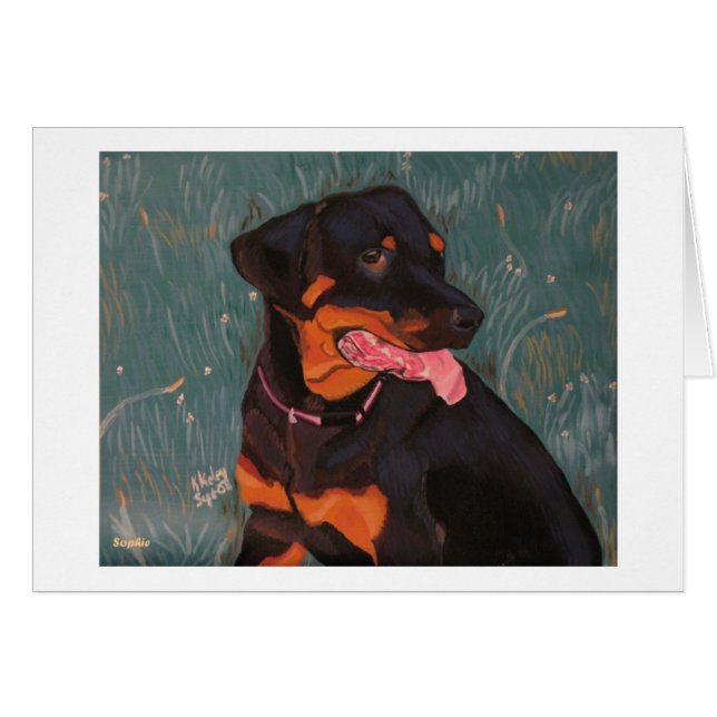 Rottweiler 1 Karte (Vorderseite (Horizontal))
