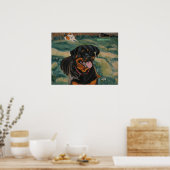 Rottweiler-2-Poster Poster (Küche)