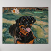 Rottweiler-2-Poster Poster (Vorne)