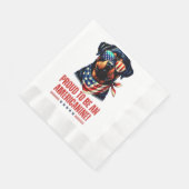 Rottweiler 4. Juli American Flag Brille Serviette (Ecke)