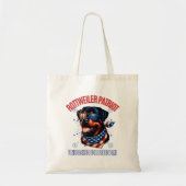 Rottweiler 4. Juli American Flag Brille Tragetasche (Vorne)