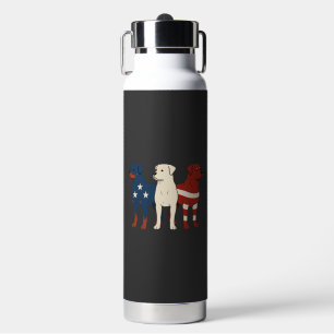 Rottweiler 4. Juli Hunde Liebhaber Männer USA-Flag Trinkflasche
