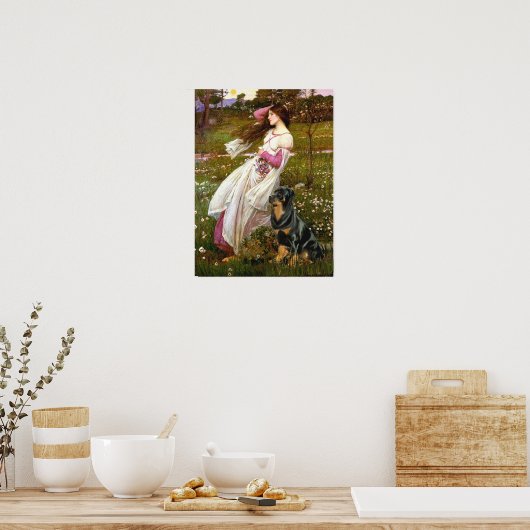 Rottweiler (#5) - Windblumen Poster (Küche)