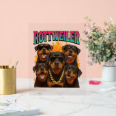 Rottweiler Acrylschild (Hochzeit)