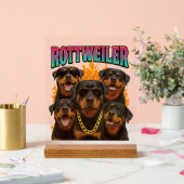 Rottweiler acrylschild (Hochzeit)