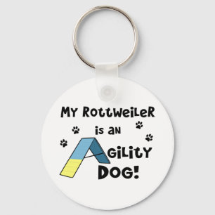 Rottweiler Agility-HundeSchlüsselanhänger Schlüsselanhänger