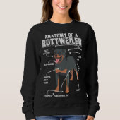 Rottweiler Anatomie Hund Sweatshirt (Vorderseite)