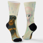 Rottweiler and Alien Friendship Socken (Gewinkelt)