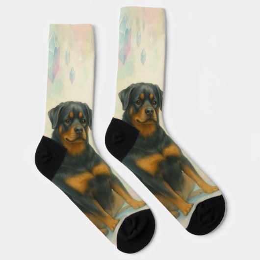 Rottweiler and Alien Friendship Socken (Rechts)