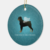 Rottweiler Angel - Entwurf eines Pet-Memorial Keramik Ornament (Links)
