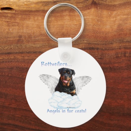 Rottweiler Angel Schlüsselanhänger (Vorderseite)