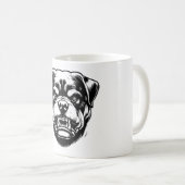 Rottweiler Angry Face Kaffeetasse (VorderseiteRechts)