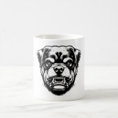 Rottweiler Angry Face Kaffeetasse (Mittel)