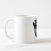 Rottweiler Angry Face Kaffeetasse (Links)