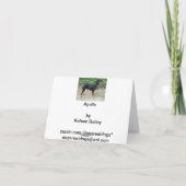Rottweiler  "Apollo" Greeting Card Karte (Rückseite)