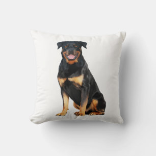 Rottweiler Aquarellmalerei Kissen