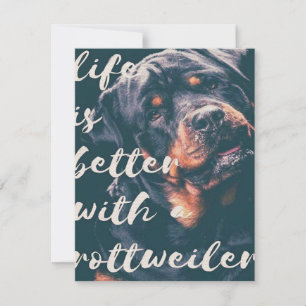 Rottweiler Art Einladung