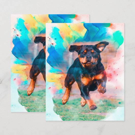 Rottweiler Art | Geschenk für den St. Patrick's Da (Vorne/Hinten)