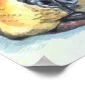 Rottweiler Art Print Poster (Ecke)